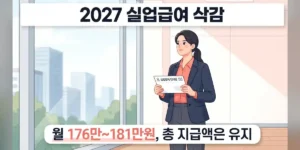 2027 실업급여 삭감, 무엇이 줄고 무엇이 유지되나