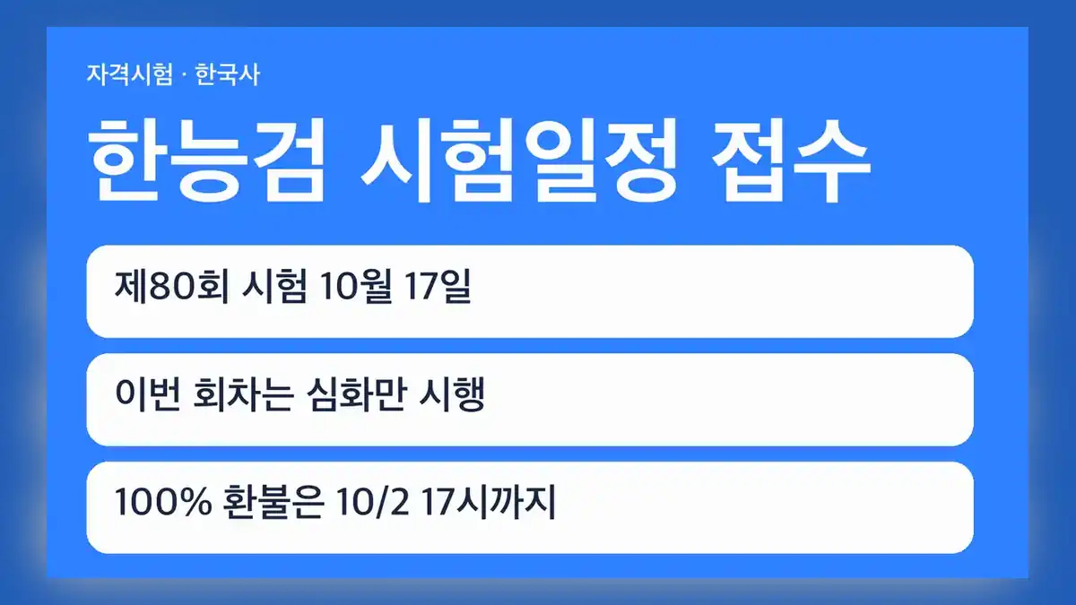 한능검 시험일정 접수, 먼저 결정할 것: 필요한 급수와 인정 마감일