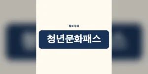 청년문화패스 신청방법 기존 제도와 무엇이 달라지나 — 변화의 핵심 3가지