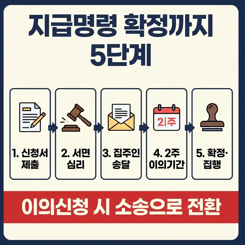 전세금반환소송 지급명령 선택 기준