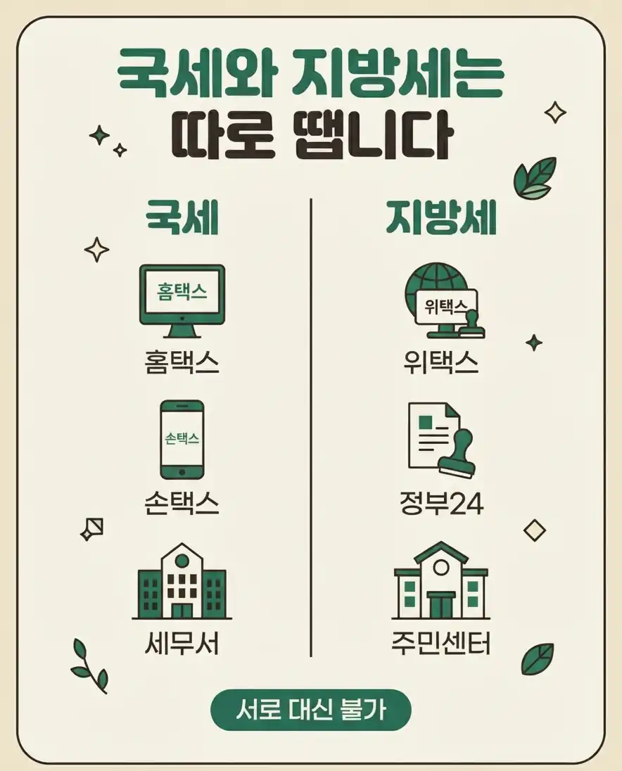 납세증명서 발급방법 국세 납세증명서와 지방세 납세증명서 발급처