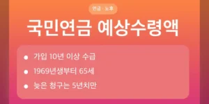 국민연금 예상수령액 조회 경로