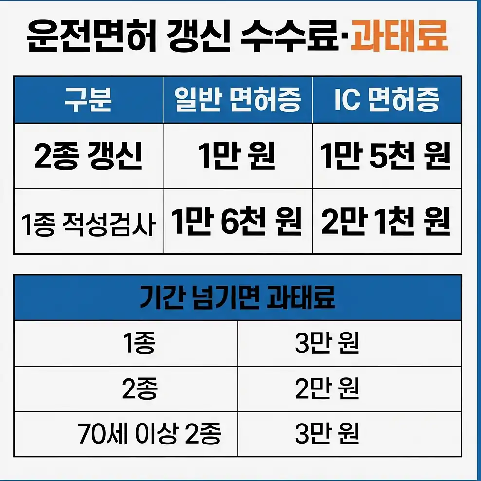 운전면허증 갱신 준비물